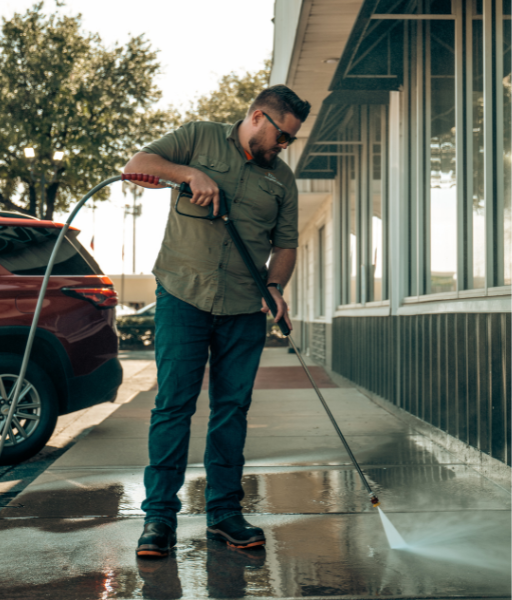 Powerhouse - Power Washing - Exterior Services Commercial exterior cleaning with high-pressure power washing